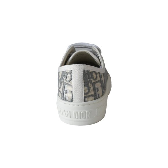 Dior Wmns Walk'N'Dior Embroidered Canvas Low Top Grey - Picture 2 of 5